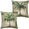 Kwlegh Dekorative Kissenbezüge mit tropischer Palme, Bananenbaum, Hawaii-Kissenbezüge, Vintage-Stil, Baumwollleinen, 45,7 x 45,7 cm, für Wohnzimmer, Innen- und Außenbereich, 2 Stück