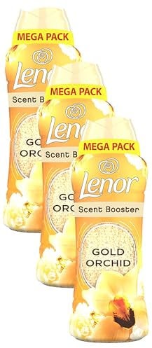 Lenor In-Wash Laundry Scent Booster Beads, 570g, Gold Orchid, A Boost Of Freshness For Up To 12 Weeks In Storage (Pack of 3)