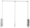 ECUTEE Kleiderstange Lift Kleiderlift Garderobenlift Kleiderschrank Wardrobelift Kleiderständer Lift Lift/Pull Down Kleiderschranklift Teleskop Garderoben System Verstellbares Regalsystem