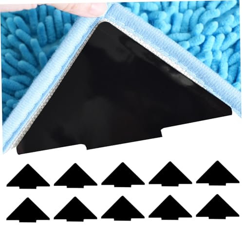 Teppich Gripper 10pcs Teppich Grippers 5x5inch Anti-Rutsch- und Wiederverwendbare Teppichaufkleber für Teppichklebeband für Teppichdreieck-Formwaschableutnant für alle Arten und Teppichgrößen