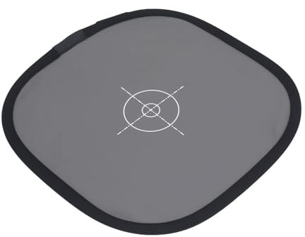 Carte de Mise au Point de L'appareil Photo, Carte de Mise au Point Double Face 30 Cm 18%, Réflecteur de Réflectance Pliable, Carte de Balance des Blancs pour la Photographie