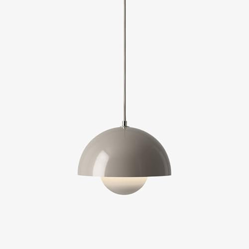 TPWEWRX Nordische Moderne Makkaroni Pendelleuchte Wohnzimmer Schlafzimmer Art Deco Decke Hängelampe Küche Insel Kronleuchter Pendelleuchten Armaturen (Grey,23cm)