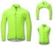 ARMAAN 2-in-1-Fahrradweste für Herren mit abnehmbaren Ärmeln Jacke Sonnenschutz reflektierender Fahrrad-Windbreaker wasserdichtes Lauftrikot für den Außenbereich MTB-Bergsteiger-Fahrradmantel,Green-L