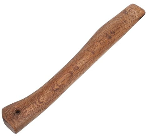 Angoily Combat Axe Handle Replacement Carbonized Wood Tiger Head Design 27cm Length Woodworker's Tool