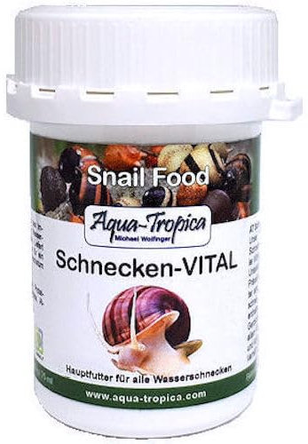 Aqua-Tropica - Schnecken-VITAL - Schneckenfutter Hauptfutter mit Allen wichtigen Grundnährdtoffen 40 g