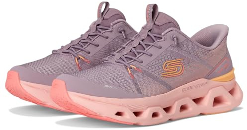 Skechers Damen Glide-Step Altus Fast Lane Slip-InTurnschuhe, Lavender Mesh/Peach Trim, 37.5 EU