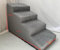 BingoPaw Hundetreppe 4 Stufen 50cm hoch, Haustiertreppe für Bett und Sofa aus Hochdichtem Schwamm, Tragbar Hunderampe mit Abnehmbarem, Waschbarem Bezug und Rutschfestem Boden, 39x76x50cm