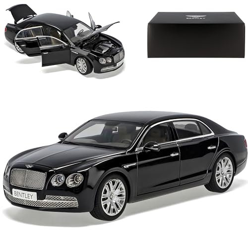 Bentley Flying Spur Limousine Diamant Schwarz 08891DBK Ab 2013 1/18 Kyosho Modell Auto mit individiuellem Wunschkennzeichen