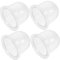 Yardenfun 4Piezas Aceite Transparentes Cortacésped de Repuesto Duradero de Silicona Bulbos de Aceite Motores Pequeños Accesorios de Jardín Prácticos y Resistentes