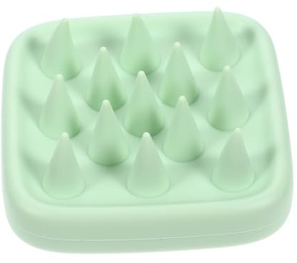 Ipetboom Kopfhautmassagebürste aus Silikon Grün für Dusche und Haarwäsche mit Reinigungs und Massageeffekt Lindert Juckreiz und Schuppen