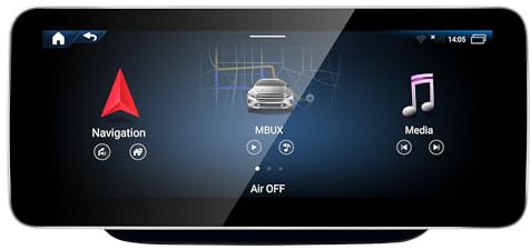 CarPlay Android Auto für Mercedes A-Klasse (W176) B-Klasse (W246) CLA (C117) G-Klasse (W463) GLA (X156) NTG5.1 NTG5.2 Upgrade 12.3 Touchscreen Android Navigation Netflix Spotify Backup Kamera (256GB)