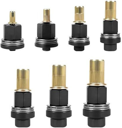 KOVSGQ Insert Fileté Metal Ecrou a Sertir écrous à Tête de Rivet à Main écrous à Riveter 7Stk pour M3 M4 M5 M6 M8 M10 M12 tête d'outil Outil Manuel à Sertir les écrou têtes de Riveteuse Manuelle