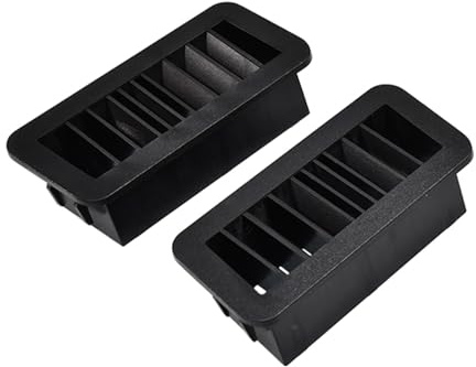 VHEUHZ 2 juegos de parabrisas deshumidificador salpicadero compatible con Volkswagen Transporter T4 salpicadero negro cubierta de rejilla de ventilación