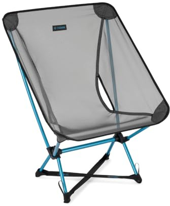 Helinox Chair Zero LT, Ultraleichter Campingstuhl aus robustem Ripstop-Gewebe, Kompakt & Faltbar, Tragbarer Outdoor-Sitz für Backpacking & Trekking, Nur 510 g, Cyan