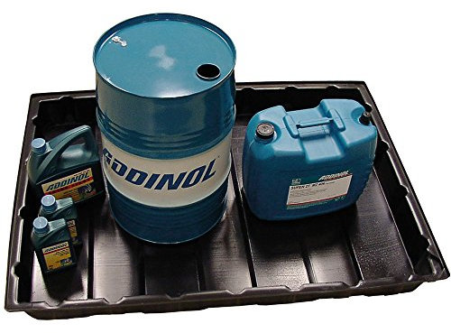 SchatTec HDPE Auffangwanne 124cm x 84 cm x 13cm | Lagerwanne passend für Europalletten | gegen viel Chemikalien beständig | Öl Auffangwanne