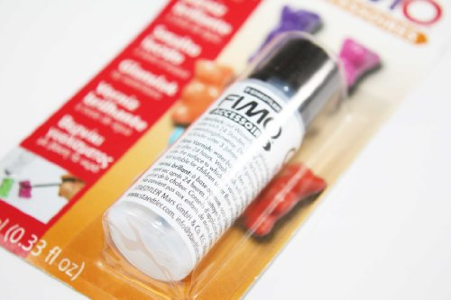 FIMO Vernis brillant de 10 ml dans un pot et pinceau dans le couvercle