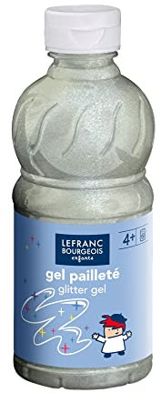 Lefranc Bourgeois - Gel pailleté pour enfants - Bouteille 250ml - Crystal