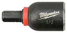 Milwaukee 49-66-4517 Shockwave Impact 1/2-Inch Insert Magnetic Nut Driver, 3 PK
