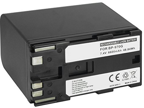 Ersatz-Akku BP-970G für Canon EOS C100 Mark II / GL2 / XF100, XF105 / XH A1, G1, XL H1A... - s. Kompatibilitätsliste!