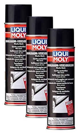 3x LIQUI MOLY 6115 Hohlraum-Versiegelung transparent (Spray) 500ml