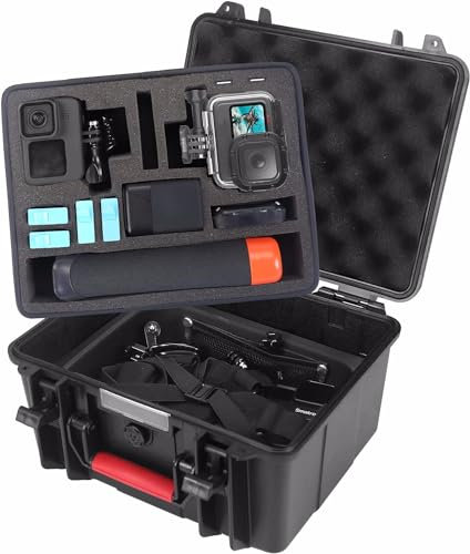 Smatree GA700-2 - Custodia rigida per Gopro Hero 7,6,5,4, 3+, 3, 2,1, GOPRO HERO (2018), DJI Osmo Action (fotocamera e accessori non inclusi)