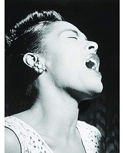 Bumblebeaver Vintage Photo Blues Jazz Singer Legend Billie Holiday Poster Art Print Jahrgang Foto Blau Legende Urlaub Kunstdruck