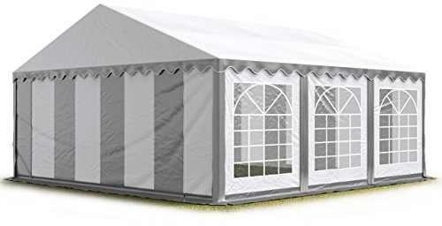TOOLPORT 3x6 m Tente de réception/Barnum Gris-Blanc Toile de Haute qualité PVC 700 N