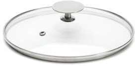 De Buyer - Couvercle en verre avec pontet en inox - Diamètre 18 cm -