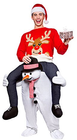 Wicked Costumes Carry Me® Snowman Adult Costume One Size