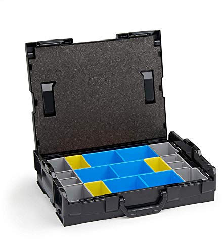 L-BOXX System von L-BOXX Sortimo | blackline schwarz L Boxx 102 mit Einsatz BC3 | Werkzeugkoffer Verschlüsse anthrazit