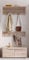 Trendteam Garderoben - Kombination Garderobenpaneel Malea in San Remo Eiche hell 88 x 188 cm