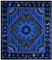 THE ART BOX Indie Wandteppich Baumwolle Mandala Wandbehang Deko Teppich Aesthetic Room Decor Dekoration Wohnzimmer Indische Tücher Schlafzimmer Deko, Blau, 135x210 Cm
