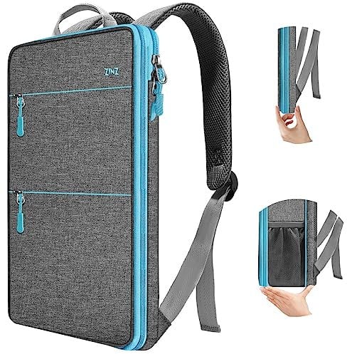 ZINZ Slim & Expandable Laptop Backpack 15 15.6 16 Inch Sleeve, Spill-Resistant Notebooks Bag Case for Most 14-16 Inch MacBooks Surface-Books Dell HP Lenovo Asus Computers, LG01Y02