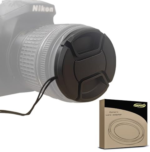 Bouchon d'objectif pour appareil photo reflex numérique Nikon, Canon, Sony et autres appareils photo reflex numériques (cache d'objectif 67 mm)