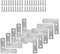 XFentech Équerres d'angle en Acier Inoxydable 5/10 Pièces - Support de Fixation Meubles Plate Réparation Plaques Connecteur en Forme de L avec Vis, 50*50mm
