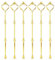 AKORD 6 x Sets 2 or 3 Tier Cake Fittings Gold Plate Stands (Plates not included)