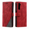 Laybomo Hülle für Realme 6 Pro, Handyhülle Realme 6 Pro Klapphülle [Hautfreundliche][Kartenfächer][Standfunktion] TPU Stoßfeste Schutz Ledertasche Hülle Kompatibel für Realme 6 Pro, Rot