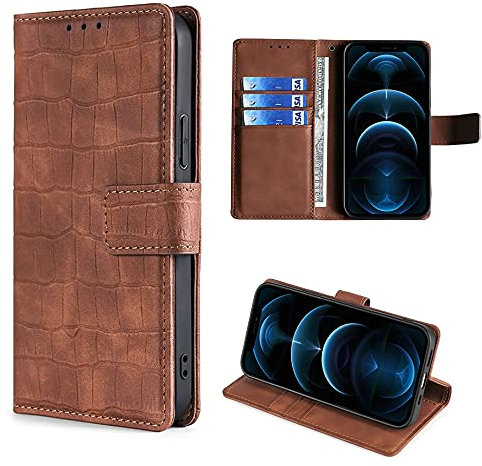 HUAYIJIE GKFGEY Flip Case für Tp-Link Neffos C9a TP706A Hülle Handy Ständer Cover [Braun]