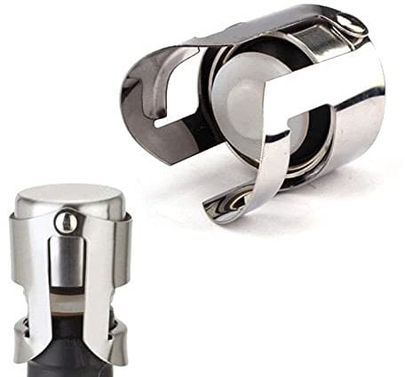 Bayli Sektverschluss aus Edelstahl | Flaschenverschluss für Champagner, Prosecco & Wein Glasflaschen | Getränkeflaschenverschluss | Stopfen [LUFTDICHT] - Flaschenversiegelung | Vakuum Flaschenstöpsel