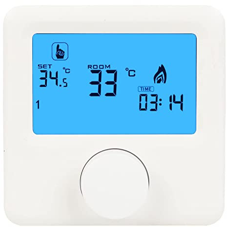C-LOGIC Cronotermostato Caldaia Digitale Termostato di riscaldamento Programmabile a tempo ora per ora Installazione a parete Connessione a 2 fili