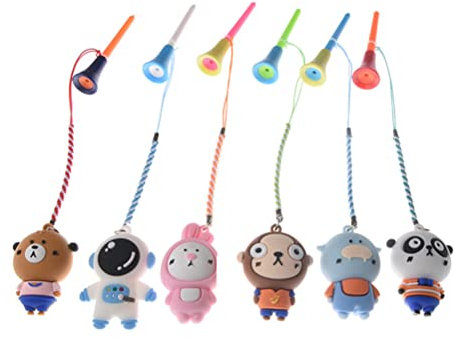 Asotagi -Tee-Aufhänger, Cartoon-Kunststoff, Anti-Verlust--Tee-Ring mit Gurt, -Zubehör, -Geschenkset, 6 Stück