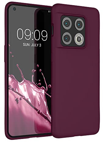 kwmobile Cover per OnePlus 10 Pro 5G Custodia - Back Case per Smartphone in Silicone TPU - Protezione Gommata - rosso fulvo