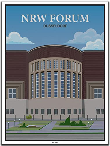 BLN PRINT NRW Forum Düsseldorf (1) - Vintage Travel Poster