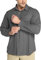 Outdoor Ventures Men's Shirts Safari Shirt Roll-Up Sleeve UV Shirts Quick Dry Lightweight Hiking Shirt with Pockets for Walking Fishing Travelling Grey 4XL