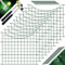 KESSER® Teichzaun Gartenzaun Steckzaun Komplettset Metall 10x Unterbogen Rund Inkl. Handschuhe, 2x Hammer + 12 Befestigungsstäben, Zaun zum stecken für Garten, Gitterzaun Set Freigehege für Tiere