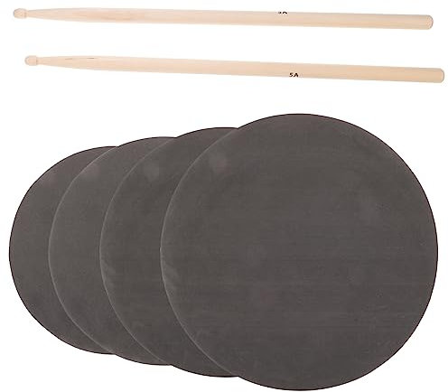 1 Set Drum Mute Pads Übungstrommel Pad Drum Mallet Silent Drum Pad Drumming Mute Drum Set Zubehör Metronom Für Schlagzeug Suite Pick