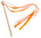 QUARKZMAN 20pcs Mariage Ruban Bâtons Fête Ruban Fermeaux Bâtons pour Mariage Fête Célébration Orange,Lumière Orange