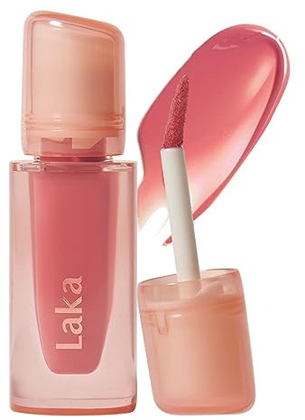 LAKA Jelly Nude Gloss, transparenter Lippenöl, hydratisierend, nicht klebrig, pflegend, Vegan, K-Beauty​ (303 Peach Ring)