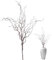 Fausses branches d'arbre, 47 pouces Branches décoratives artificielles Branches en plastique Art Branche de bois de sorcière Plante décorative Tiges séchées pour DIY Vases artisanaux Jardin Maison