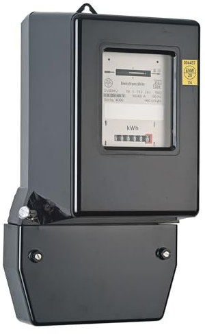 Drehstromzähler 400V 3x10(40) A geeicht für 16 Jahre und für Verrechnungszwecke zugelassen 3-phasig